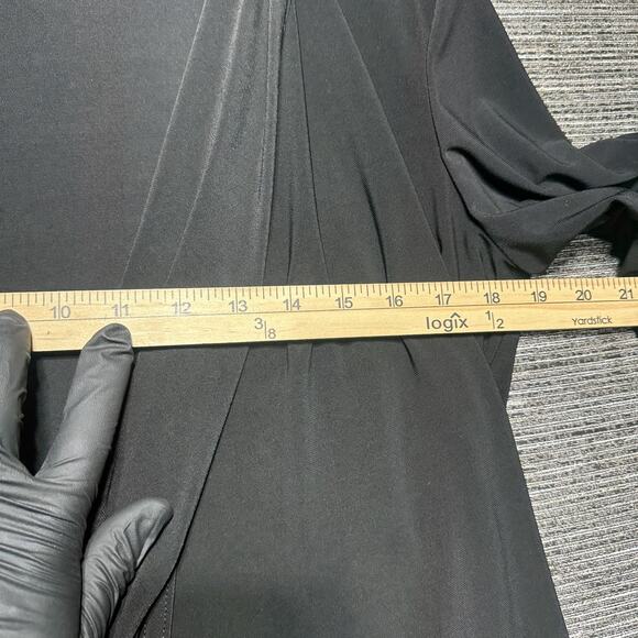 R&M Richards Women's M Black Sheer Cardigan Made in USA - Picture 10 of 13